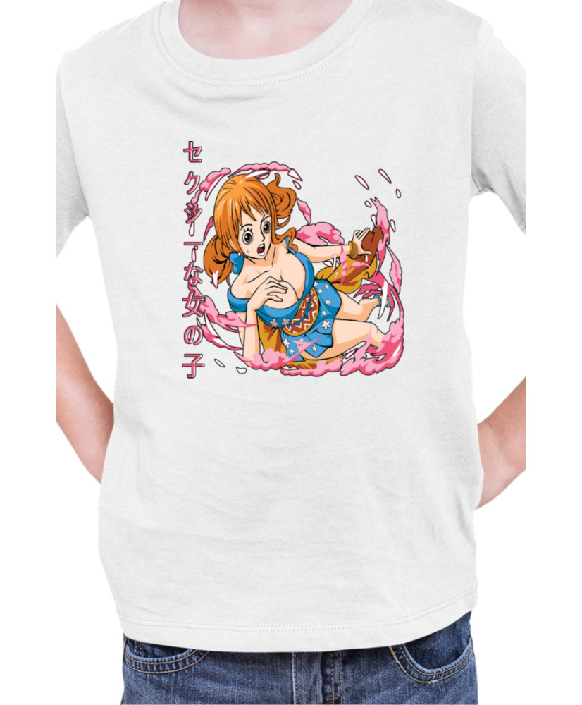Детска Тениска Japan Manga Anime Comics Animation One Piece Nami Детска Тениска Japan Manga Anime Comics Animation One Piece Nami