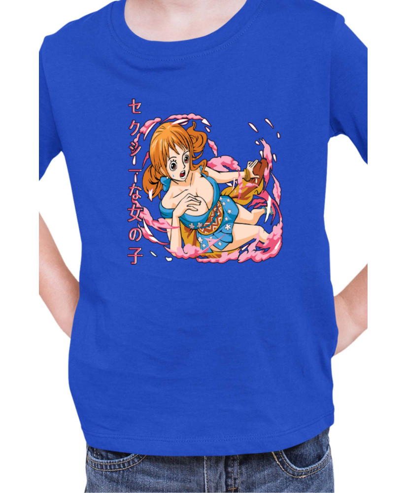 Детска Тениска Japan Manga Anime Comics Animation One Piece Nami Детска Тениска Japan Manga Anime Comics Animation One Piece Nami