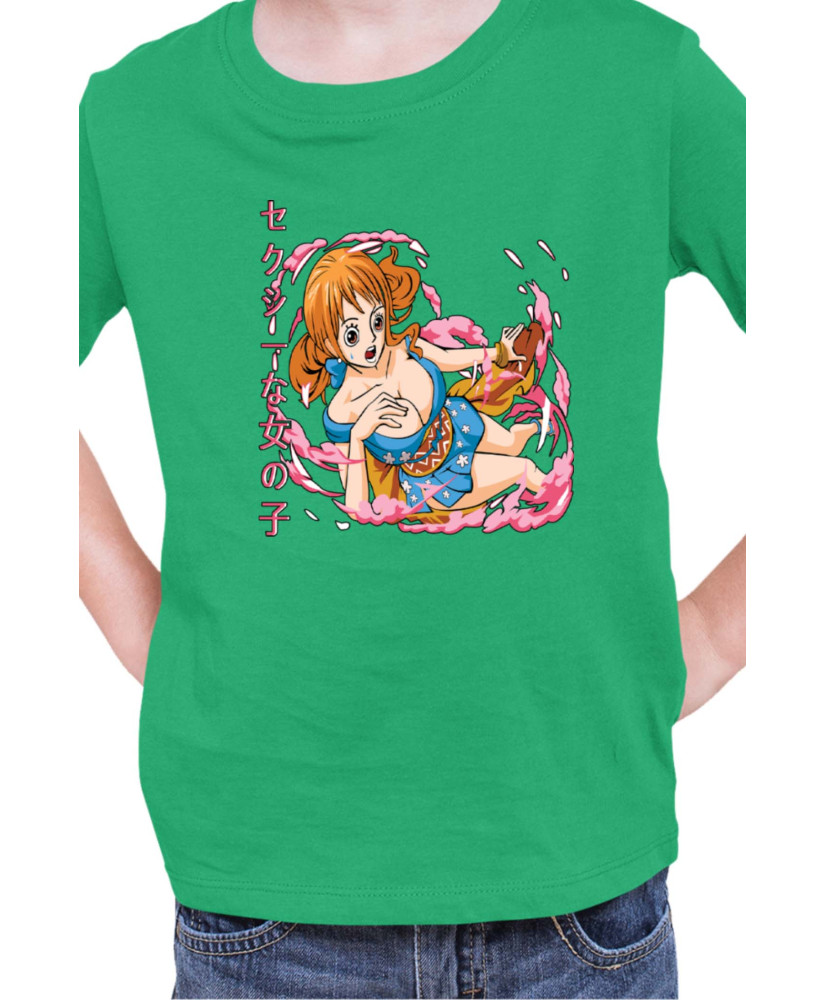 Детска Тениска Japan Manga Anime Comics Animation One Piece Nami Детска Тениска Japan Manga Anime Comics Animation One Piece Nami