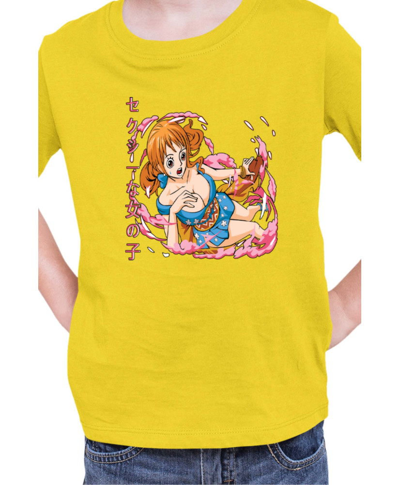 Детска Тениска Japan Manga Anime Comics Animation One Piece Nami Детска Тениска Japan Manga Anime Comics Animation One Piece Nami