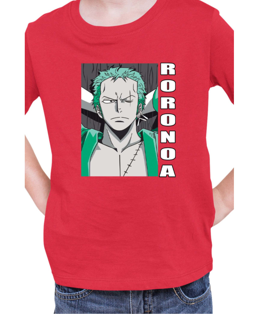 Детска Тениска Japan Manga Anime Comics Animation One Piece Zoro Pose Детска Тениска Japan Manga Anime Comics Animation One Piece Zoro Pose