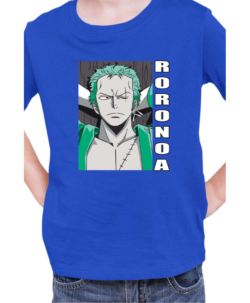 Детска Тениска Japan Manga Anime Comics Animation One Piece Zoro Pose Детска Тениска Japan Manga Anime Comics Animation One Piece Zoro Pose