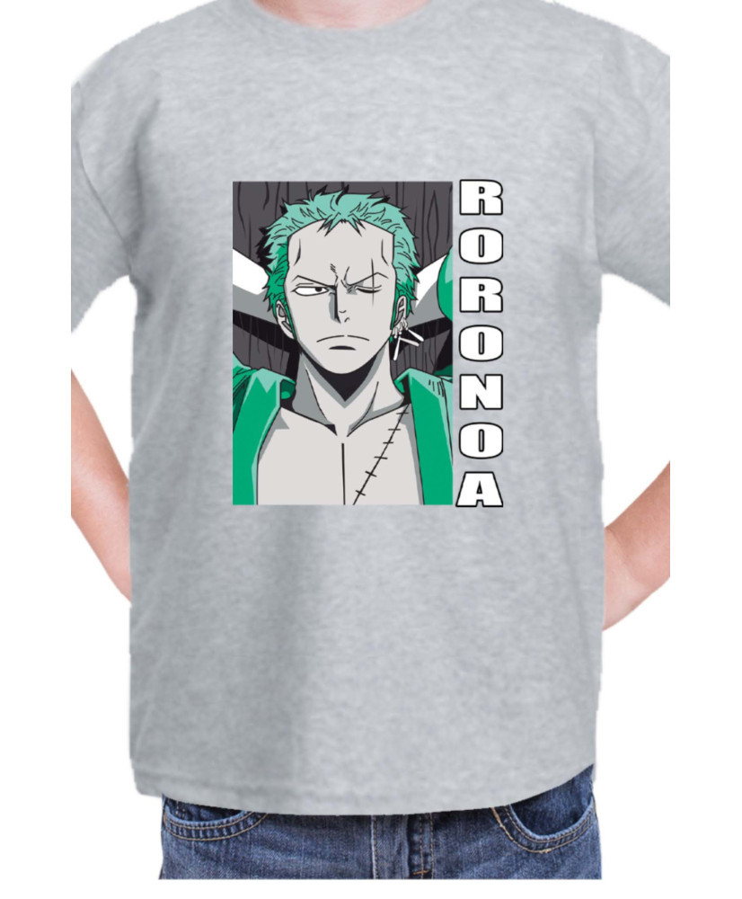 Детска Тениска Japan Manga Anime Comics Animation One Piece Zoro Pose Детска Тениска Japan Manga Anime Comics Animation One Piece Zoro Pose