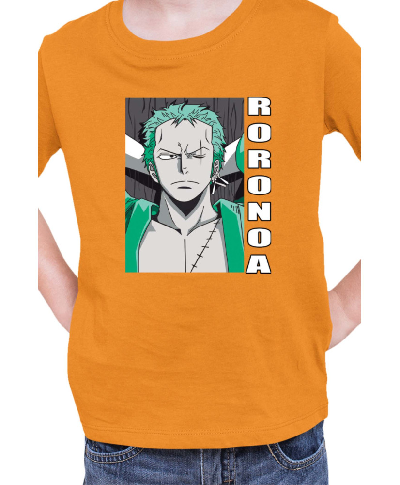Детска Тениска Japan Manga Anime Comics Animation One Piece Zoro Pose Детска Тениска Japan Manga Anime Comics Animation One Piece Zoro Pose