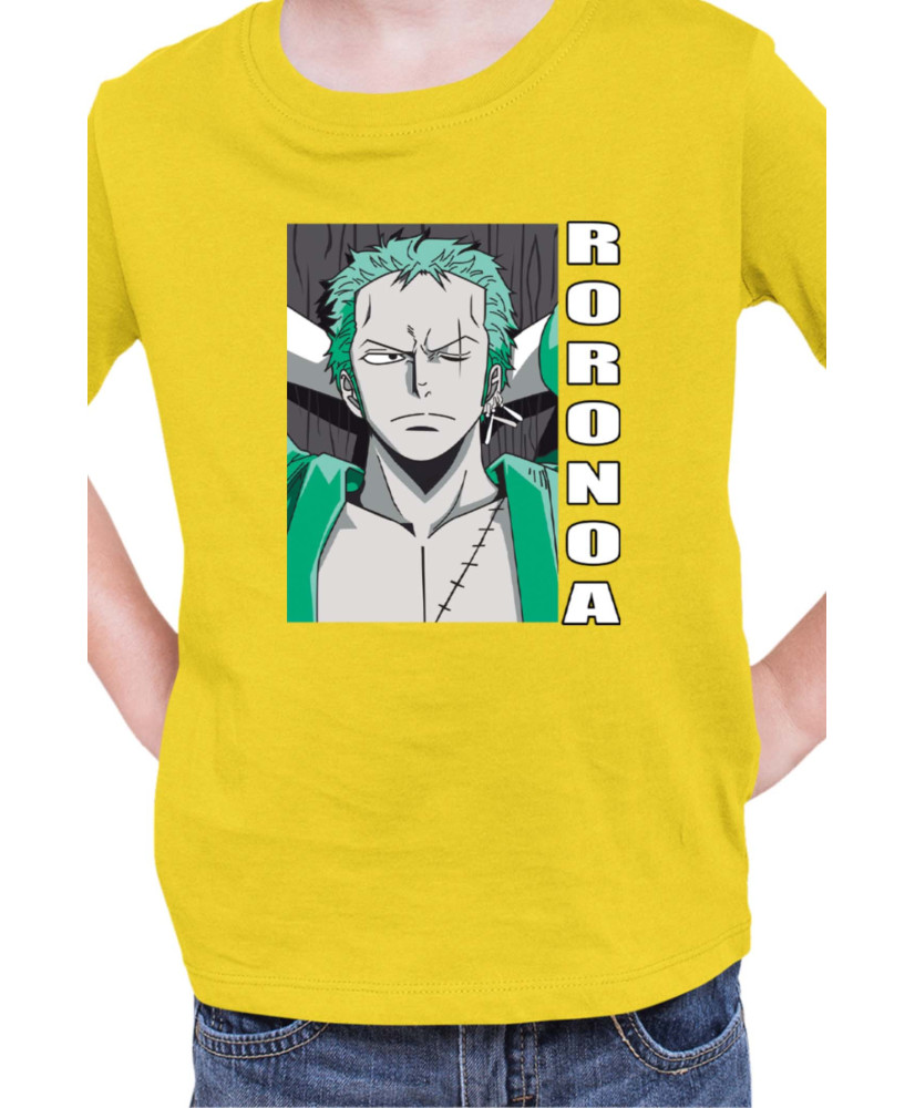 Детска Тениска Japan Manga Anime Comics Animation One Piece Zoro Pose Детска Тениска Japan Manga Anime Comics Animation One Piece Zoro Pose