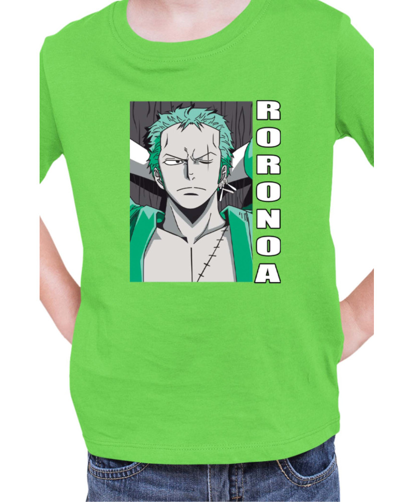 Детска Тениска Japan Manga Anime Comics Animation One Piece Zoro Pose Детска Тениска Japan Manga Anime Comics Animation One Piece Zoro Pose