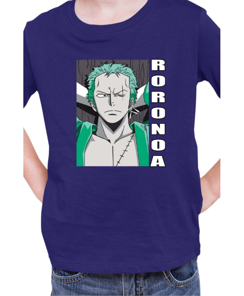 Детска Тениска Japan Manga Anime Comics Animation One Piece Zoro Pose Детска Тениска Japan Manga Anime Comics Animation One Piece Zoro Pose