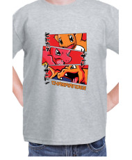 Детска Тениска Japan Manga Anime Comics Animation Pokemon Charmander Stages