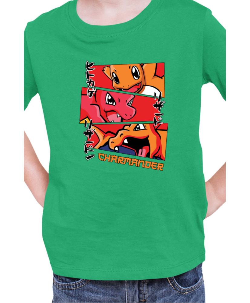 Детска Тениска Japan Manga Anime Comics Animation Pokemon Charmander Stages