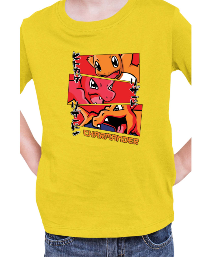 Детска Тениска Japan Manga Anime Comics Animation Pokemon Charmander Stages