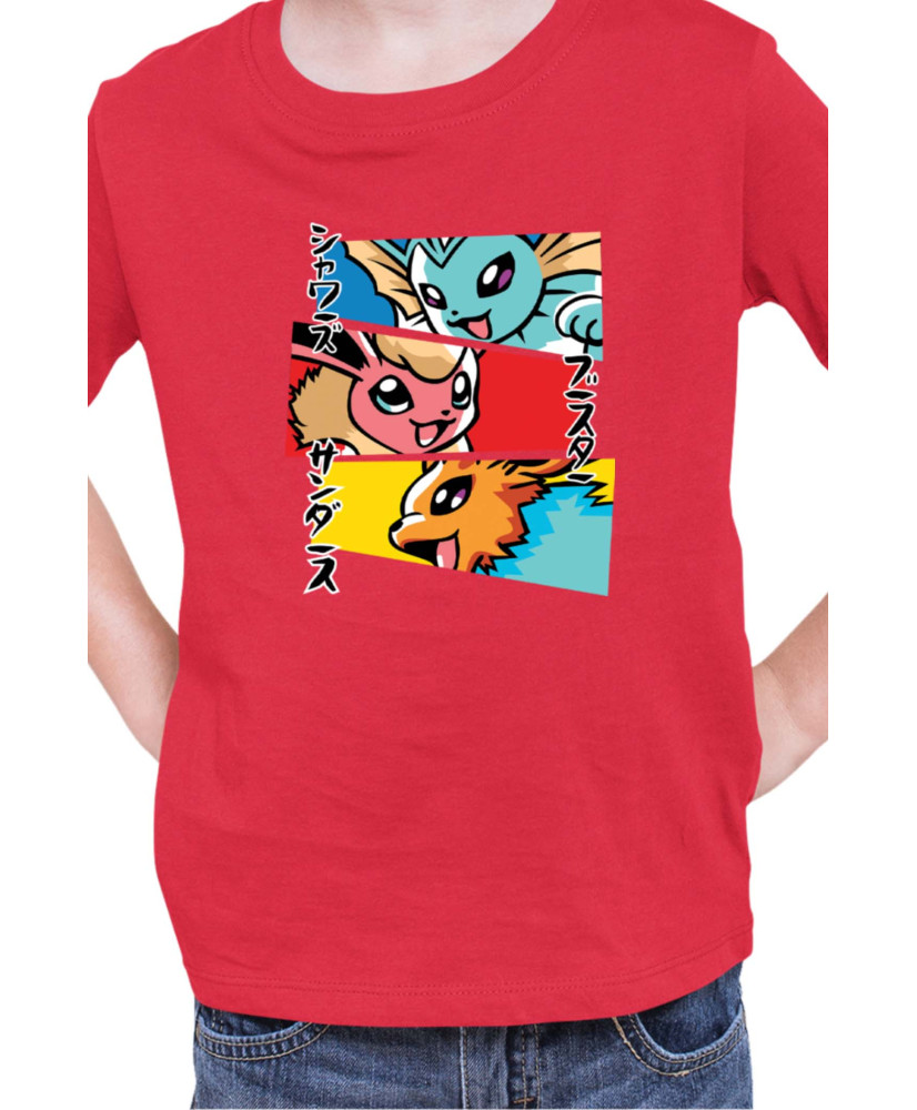 Детска Тениска Japan Manga Anime Comics Animation Pokemon Eevee Evolutions
