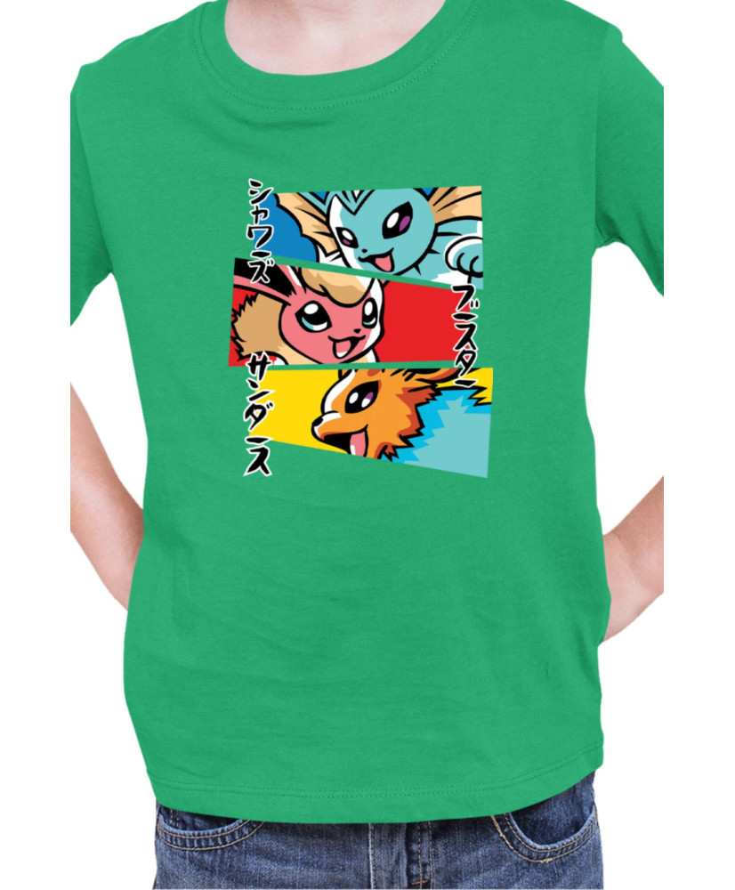 Детска Тениска Japan Manga Anime Comics Animation Pokemon Eevee Evolutions