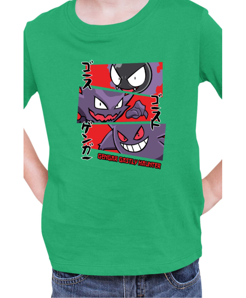 Детска Тениска Japan Manga Anime Comics Animation Pokemon Gastly Haunter