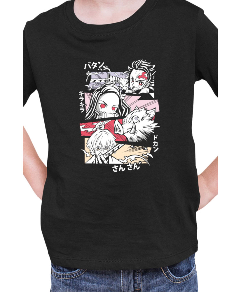 Детска Тениска Japan Manga Anime Comics Animation Demon Slayer Protagonist