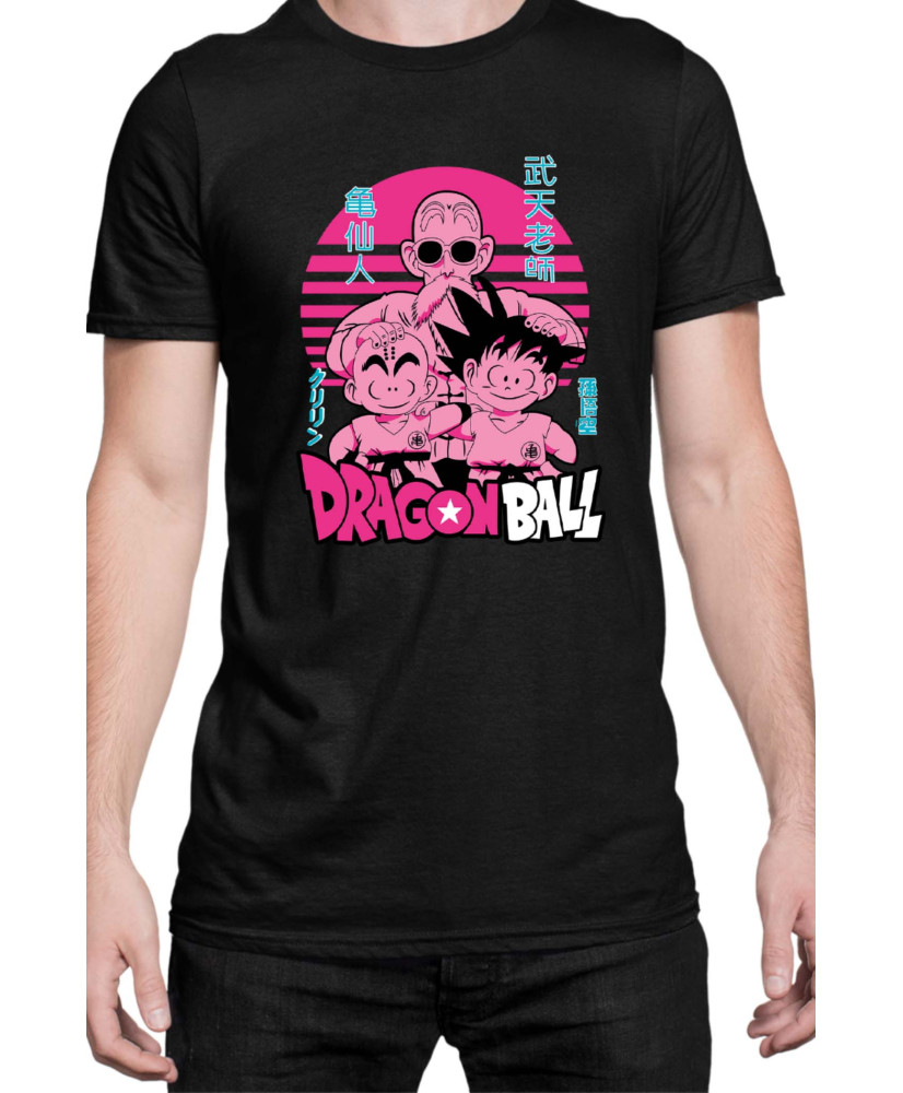 Мъжка Тениска Japan Manga Anime Comics Animation Dbz Krilin Roshi Goku Мъжка Тениска Japan Manga Anime Comics Animation Dbz Krilin Roshi Goku