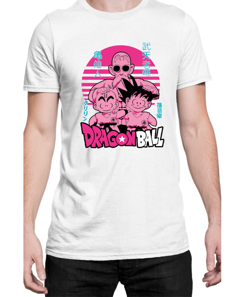 Мъжка Тениска Japan Manga Anime Comics Animation Dbz Krilin Roshi Goku Мъжка Тениска Japan Manga Anime Comics Animation Dbz Krilin Roshi Goku