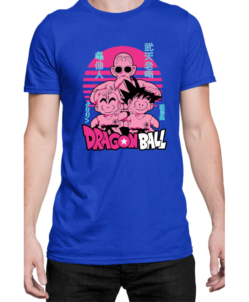 Мъжка Тениска Japan Manga Anime Comics Animation Dbz Krilin Roshi Goku Мъжка Тениска Japan Manga Anime Comics Animation Dbz Krilin Roshi Goku