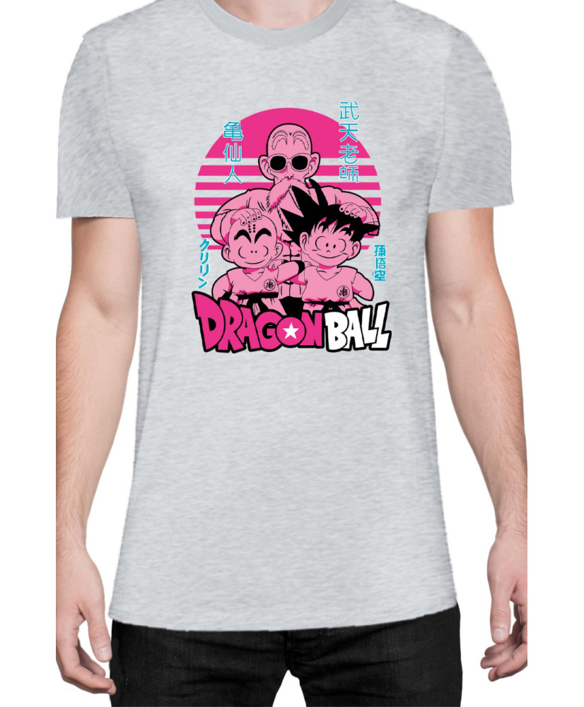 Мъжка Тениска Japan Manga Anime Comics Animation Dbz Krilin Roshi Goku Мъжка Тениска Japan Manga Anime Comics Animation Dbz Krilin Roshi Goku