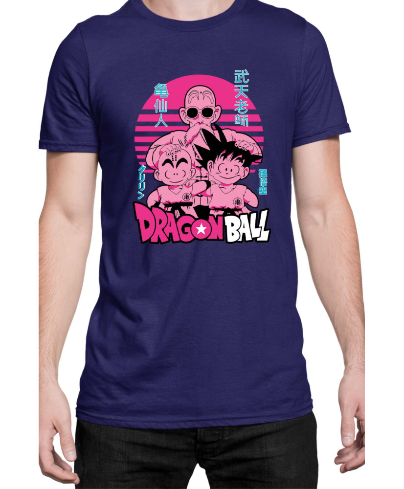 Мъжка Тениска Japan Manga Anime Comics Animation Dbz Krilin Roshi Goku Мъжка Тениска Japan Manga Anime Comics Animation Dbz Krilin Roshi Goku