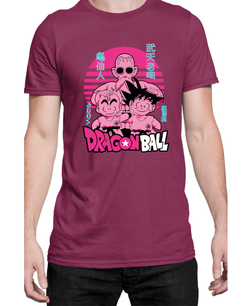 Мъжка Тениска Japan Manga Anime Comics Animation Dbz Krilin Roshi Goku Мъжка Тениска Japan Manga Anime Comics Animation Dbz Krilin Roshi Goku