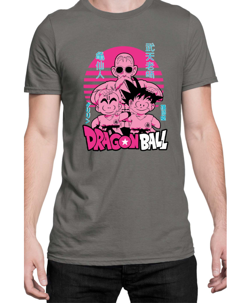 Мъжка Тениска Japan Manga Anime Comics Animation Dbz Krilin Roshi Goku Мъжка Тениска Japan Manga Anime Comics Animation Dbz Krilin Roshi Goku