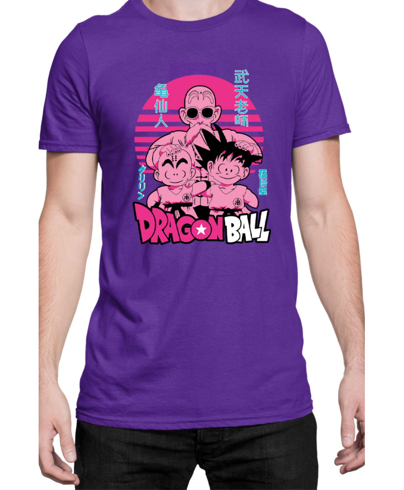 Мъжка Тениска Japan Manga Anime Comics Animation Dbz Krilin Roshi Goku Мъжка Тениска Japan Manga Anime Comics Animation Dbz Krilin Roshi Goku