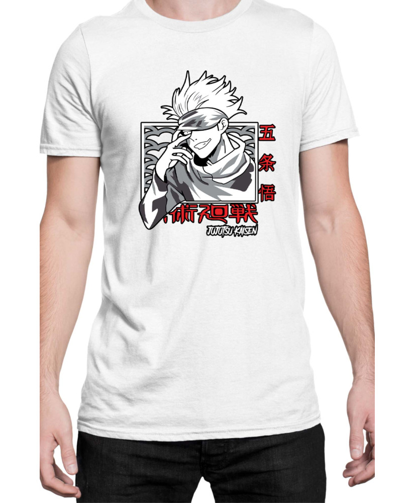 Мъжка Тениска Japan Manga Anime Comics Animation Jujutsu Kaisen Teacher Мъжка Тениска Japan Manga Anime Comics Animation Jujutsu Kaisen Teacher