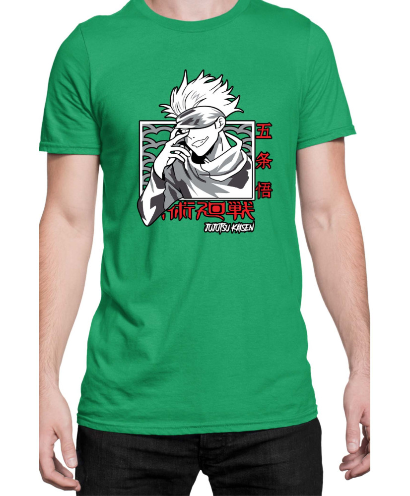 Мъжка Тениска Japan Manga Anime Comics Animation Jujutsu Kaisen Teacher Мъжка Тениска Japan Manga Anime Comics Animation Jujutsu Kaisen Teacher