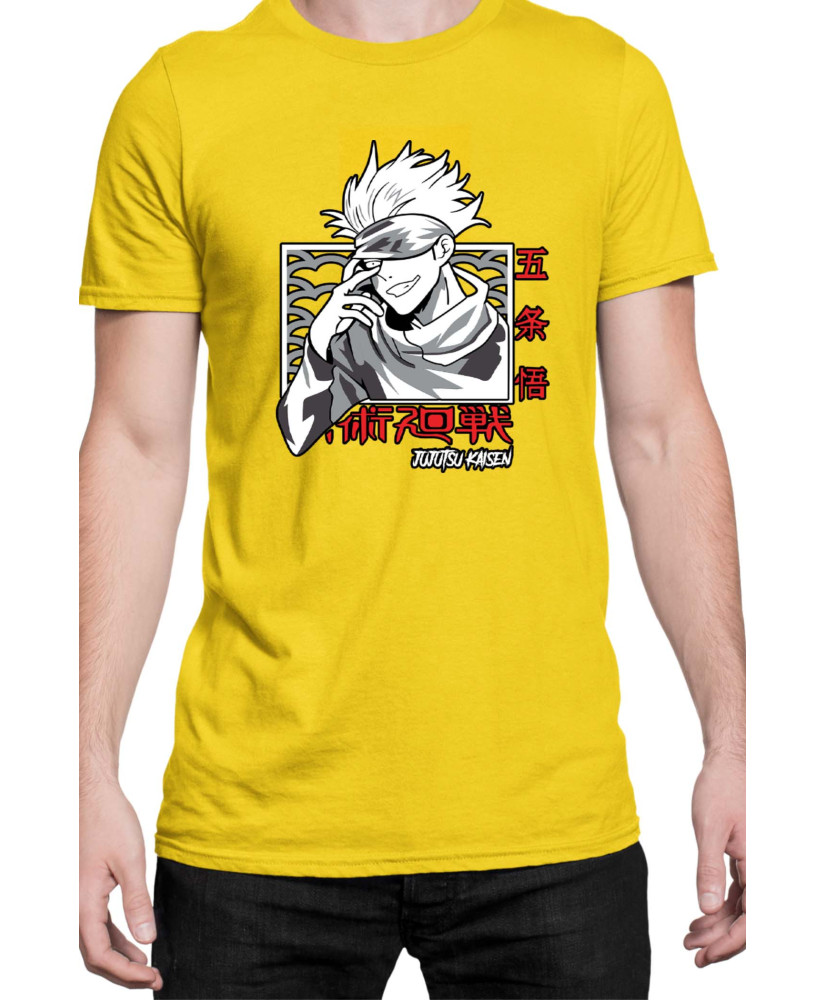Мъжка Тениска Japan Manga Anime Comics Animation Jujutsu Kaisen Teacher Мъжка Тениска Japan Manga Anime Comics Animation Jujutsu Kaisen Teacher