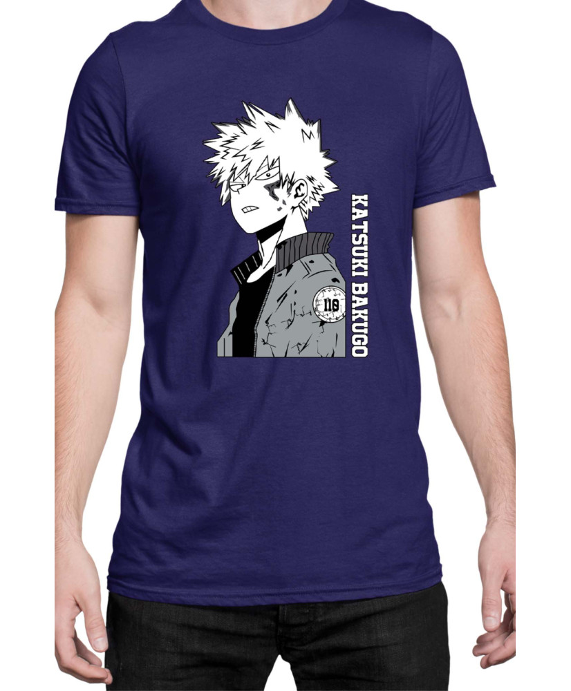 Мъжка Тениска Japan Manga Anime Comics Animation My Hero Academia Katsuki Bakugo