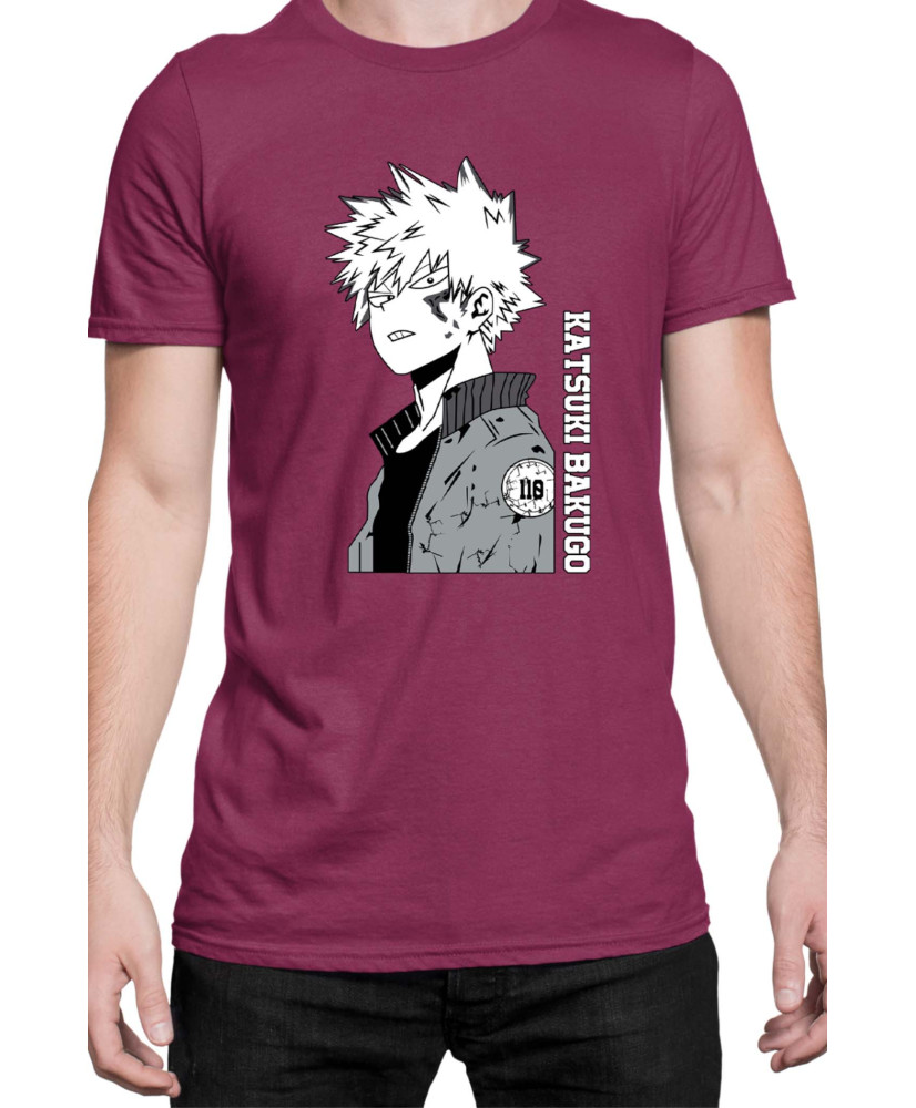 Мъжка Тениска Japan Manga Anime Comics Animation My Hero Academia Katsuki Bakugo