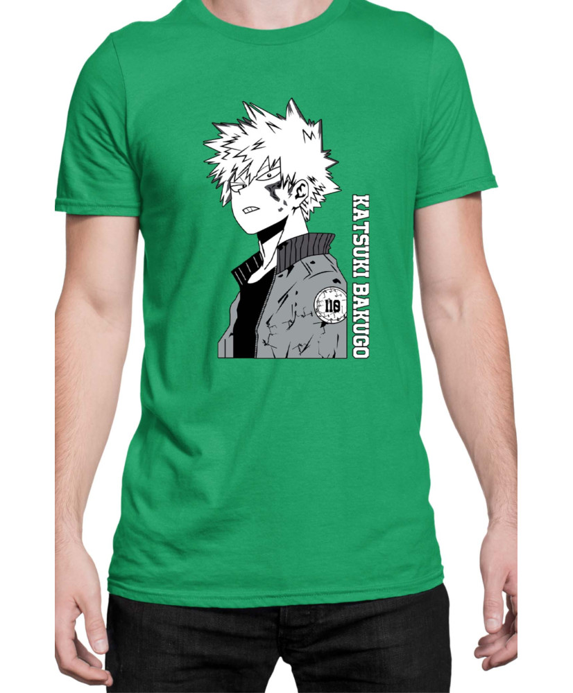 Мъжка Тениска Japan Manga Anime Comics Animation My Hero Academia Katsuki Bakugo