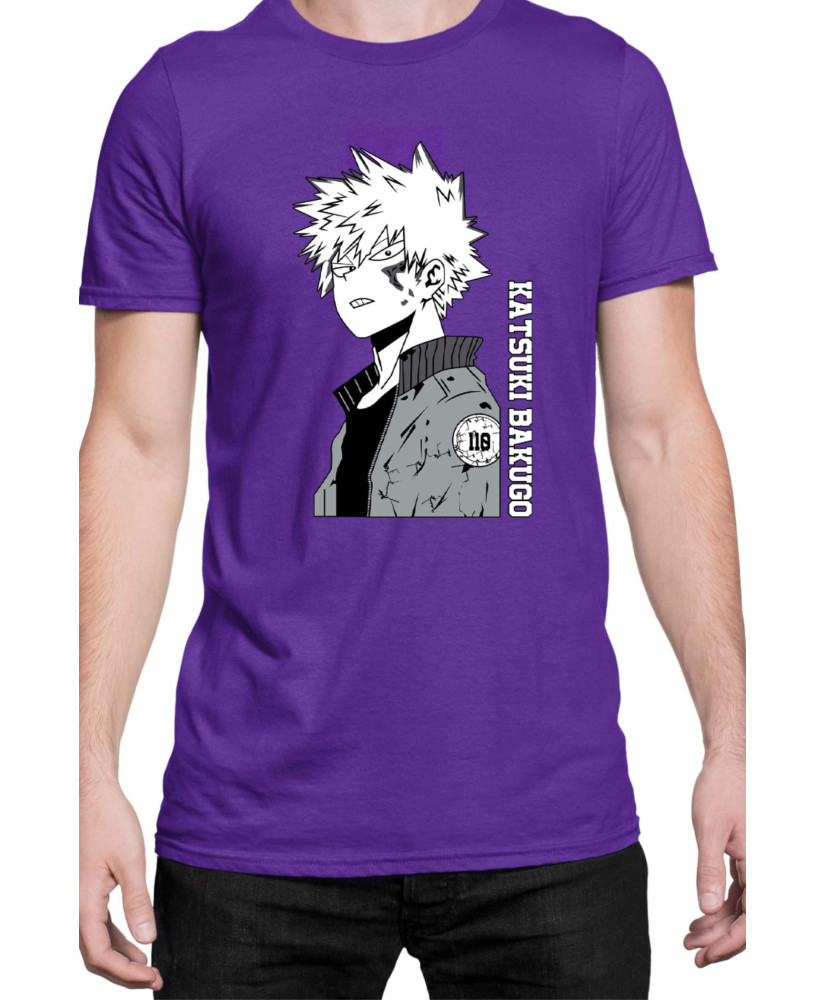 Мъжка Тениска Japan Manga Anime Comics Animation My Hero Academia Katsuki Bakugo