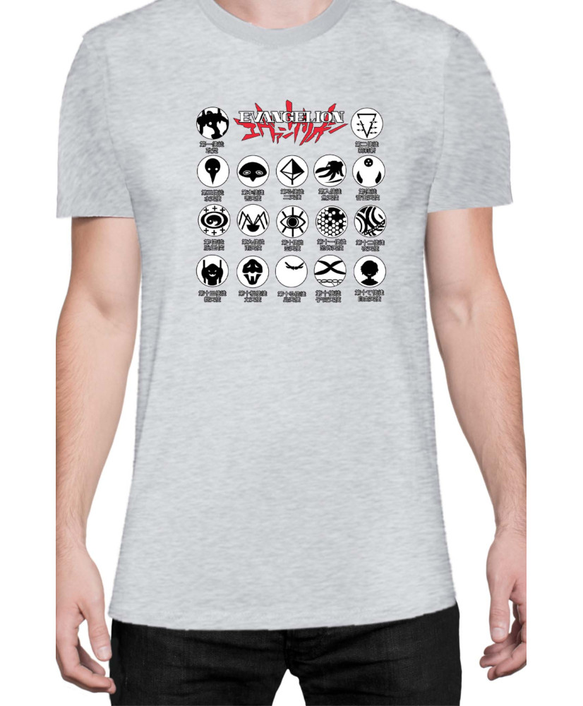 Мъжка Тениска Japan Manga Anime Comics Animation Neon Genesis Evangelion Angels Symbol