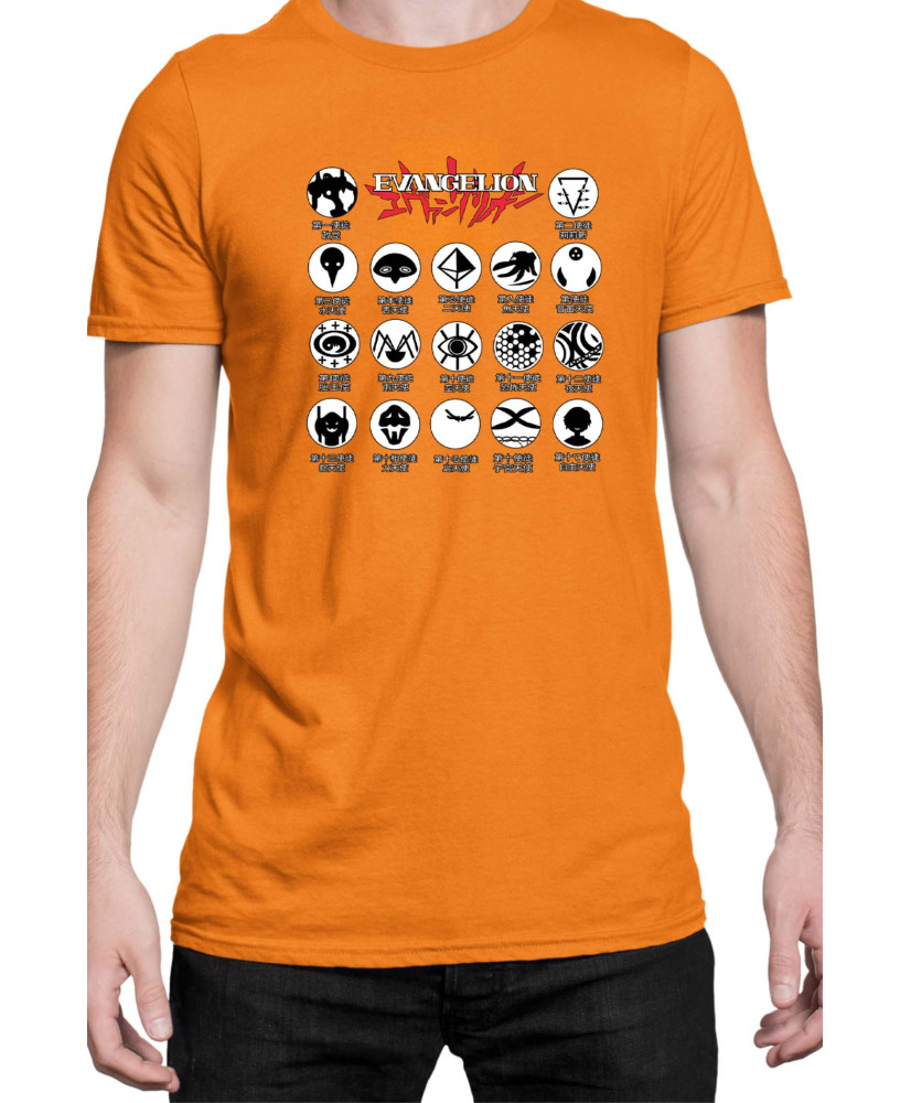 Мъжка Тениска Japan Manga Anime Comics Animation Neon Genesis Evangelion Angels Symbol