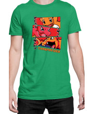 Мъжка Тениска Japan Manga Anime Comics Animation Pokemon Charmander Stages