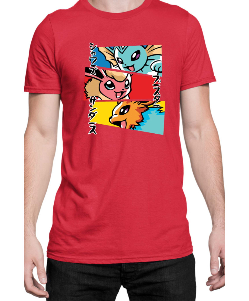 Мъжка Тениска Japan Manga Anime Comics Animation Pokemon Eevee Evolutions