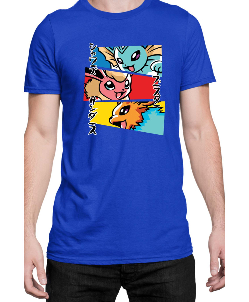 Мъжка Тениска Japan Manga Anime Comics Animation Pokemon Eevee Evolutions