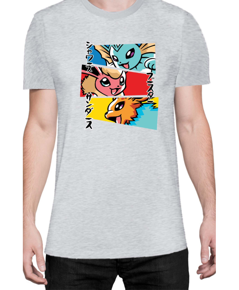 Мъжка Тениска Japan Manga Anime Comics Animation Pokemon Eevee Evolutions