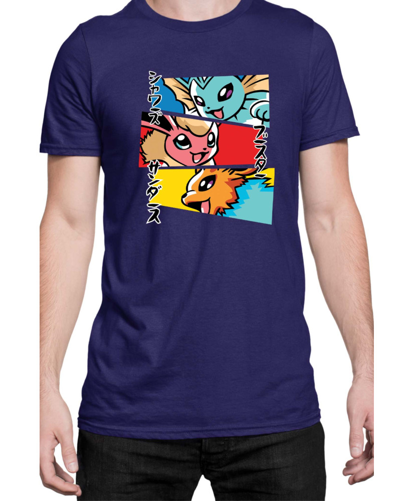 Мъжка Тениска Japan Manga Anime Comics Animation Pokemon Eevee Evolutions