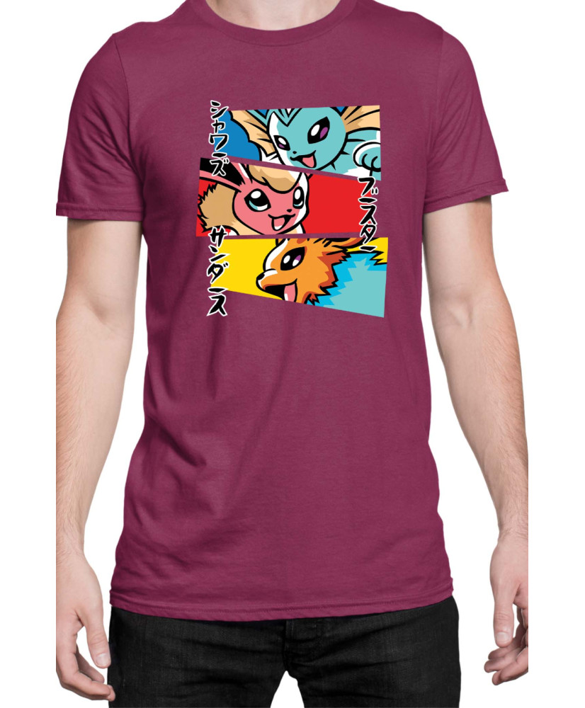 Мъжка Тениска Japan Manga Anime Comics Animation Pokemon Eevee Evolutions