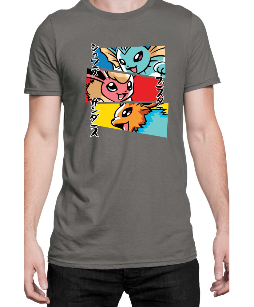 Мъжка Тениска Japan Manga Anime Comics Animation Pokemon Eevee Evolutions