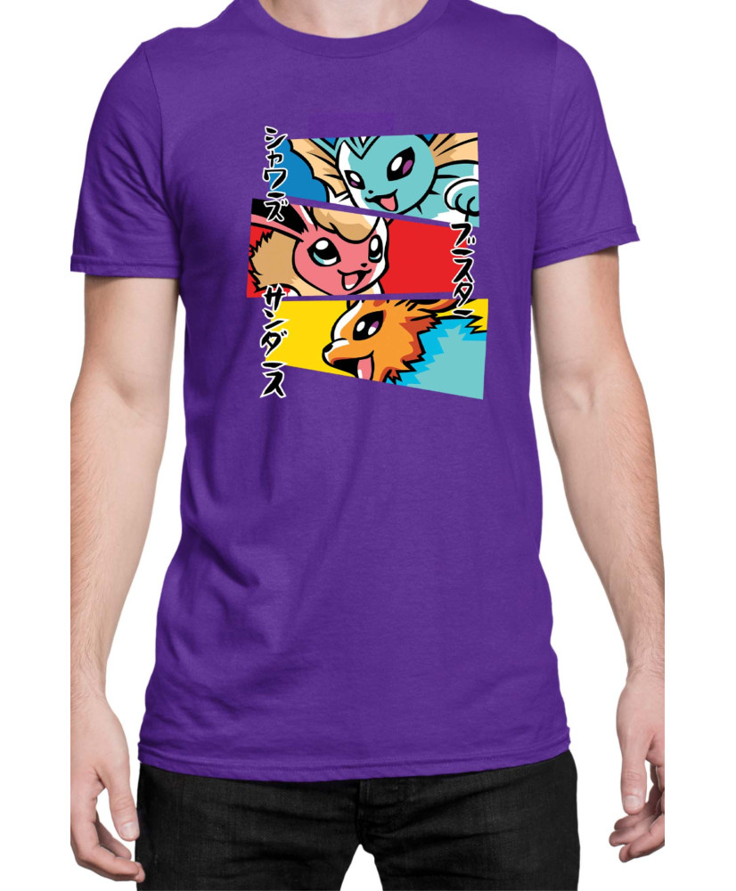 Мъжка Тениска Japan Manga Anime Comics Animation Pokemon Eevee Evolutions