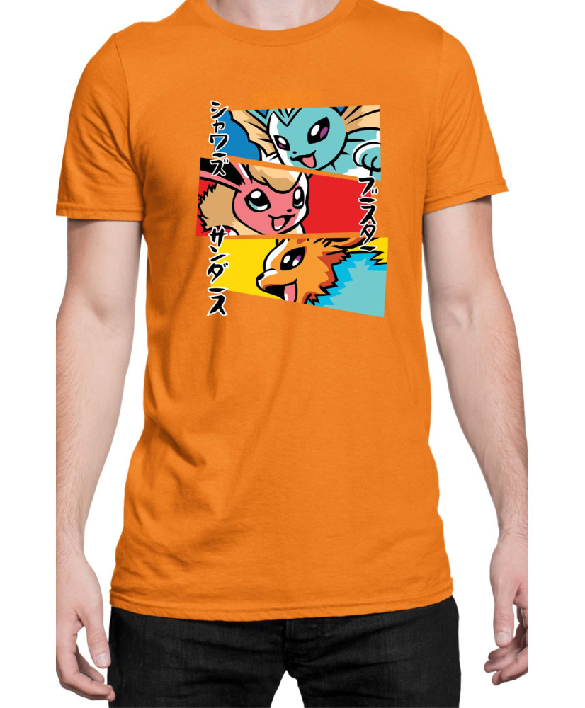 Мъжка Тениска Japan Manga Anime Comics Animation Pokemon Eevee Evolutions