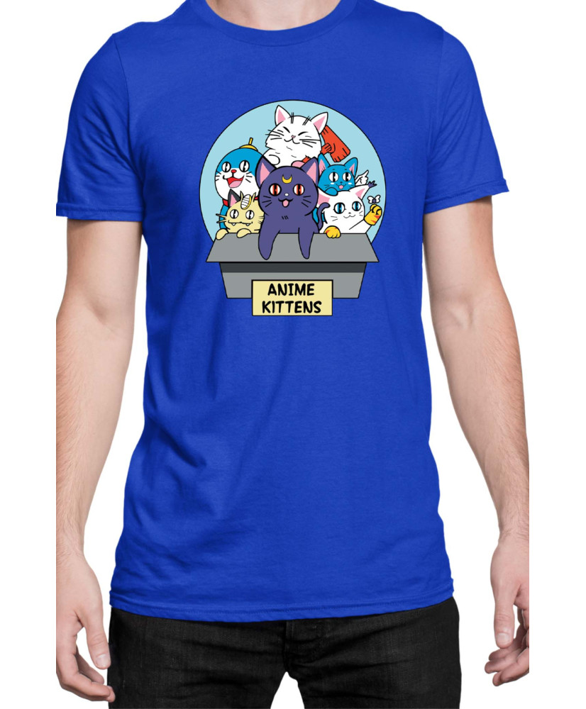 Мъжка Тениска Japan Manga Anime Comics Animation Sailor Moon Kittens