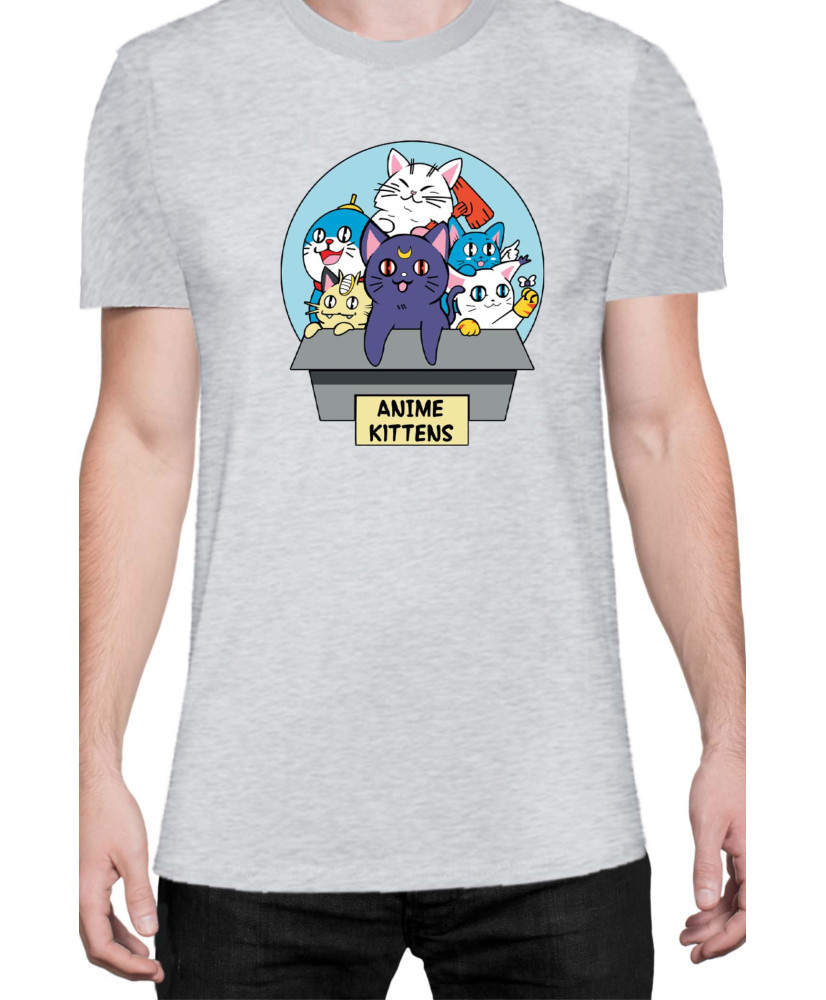 Мъжка Тениска Japan Manga Anime Comics Animation Sailor Moon Kittens