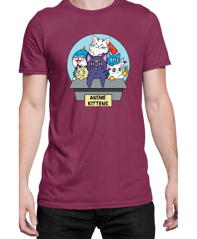 Мъжка Тениска Japan Manga Anime Comics Animation Sailor Moon Kittens