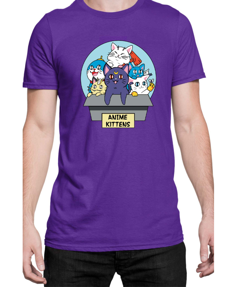 Мъжка Тениска Japan Manga Anime Comics Animation Sailor Moon Kittens