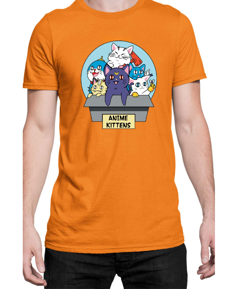 Мъжка Тениска Japan Manga Anime Comics Animation Sailor Moon Kittens