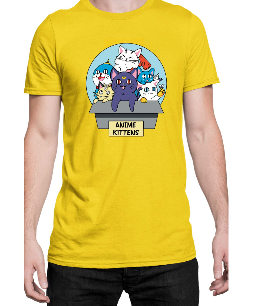 Мъжка Тениска Japan Manga Anime Comics Animation Sailor Moon Kittens